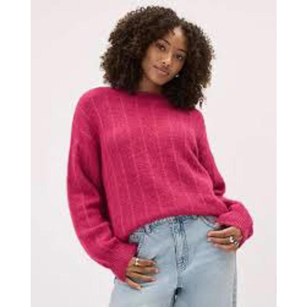 RW & Co Crew-Neck Alpaca-Blend Sweater - Medium